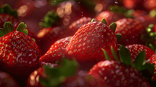 水果草莓摄影照片_新鲜美味的水果草莓31