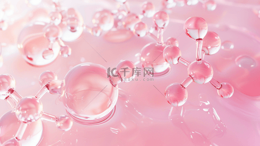 简约背景圆形背景图片_粉色空间水晶球数量的背景