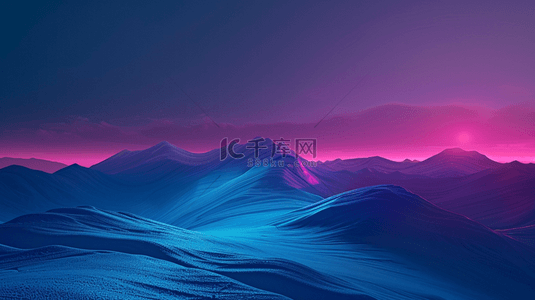 网页漂浮元素背景图片_大自然蓝紫色元素图案背景