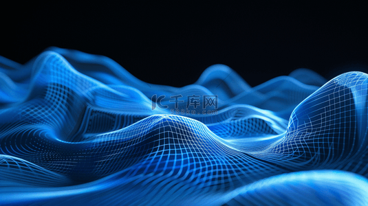 蓝色纹理艺术空间网状风格的背景