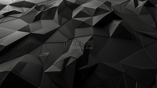 黑色空间风格几何图形图案的商务背景
