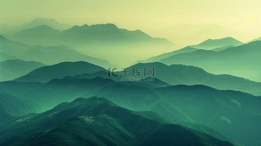 大自然朦胧风景风光山脉山峰的背景