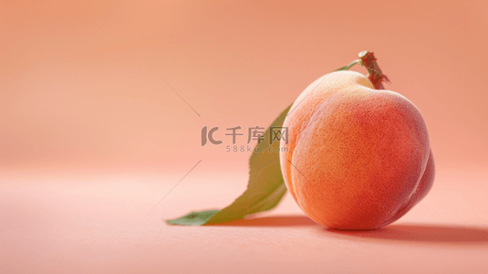 清新水果桃子的背景