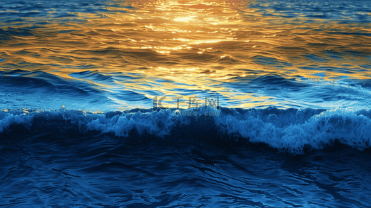 风景上背景图片_广阔海面上海浪翻滚浪花的背景