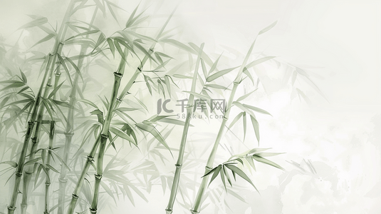 树叶logo背景图片_中式文艺艺术风格竹子竹林树叶的背景