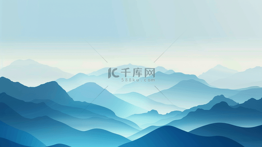 春节蓝色背景图片_蓝色梦幻山脉山峰风景风光的背景