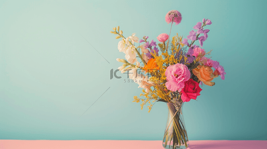 唯美背景图片_清新唯美阳光照射花瓶花朵的背景
