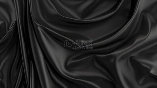丝绸黑色背景背景图片_黑色丝绸纹理合成创意素材背景