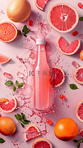夏日冷饮清凉饮品草莓西瓜饮料果汁背景图