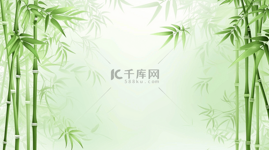 竹叶端午节背景图片_国风端午节绿色竹叶背景