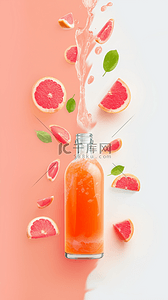 夏日冷饮清凉饮品草莓西瓜饮料果汁4设计图