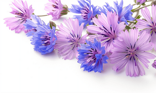 鲜艳的菊苣花
