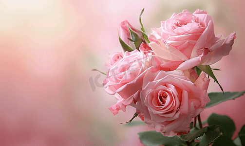 玫瑰花蕾节日贺卡玫瑰花卉背景