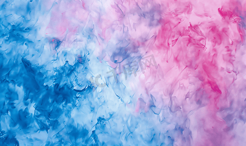 靛蓝扎染图案蓝色和粉红色背景抽象时装设计