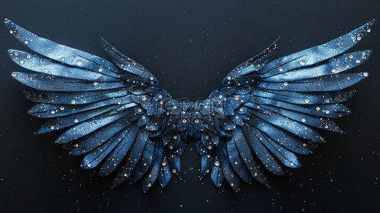 蝴蝶翅膀唯美合成创意素材背景