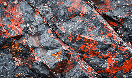 灰红色花岗岩的美丽背景花岗岩石特写
