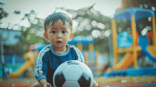 踢足球的小男孩摄影9
