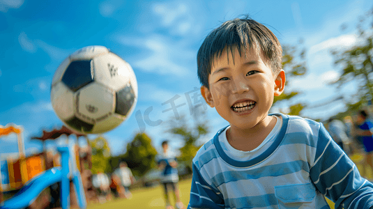 踢足球的小男孩摄影25