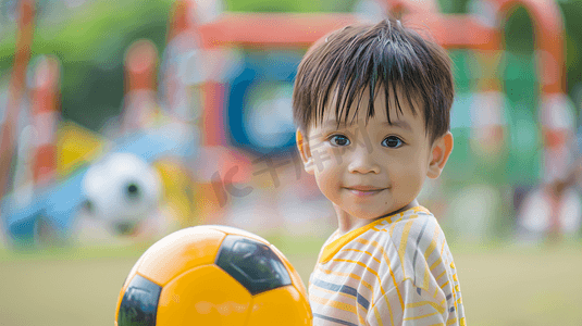 踢足球的小男孩摄影11