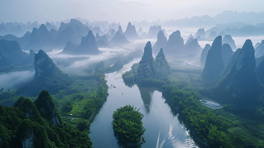 漓江桂林自然风光摄影图
