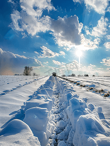 刷油漆春耕雪原土地