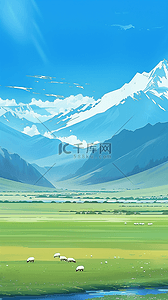 我的阿勒泰自然风光新疆风景背景