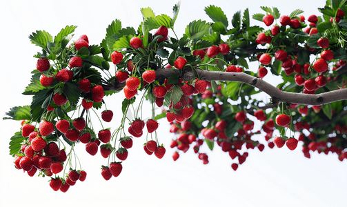 意大利利古里亚的草莓果树