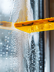橡胶刮刀清洁窗户清除肥皂条窗户清洁服务理念