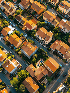 马赛住宅区上方景观