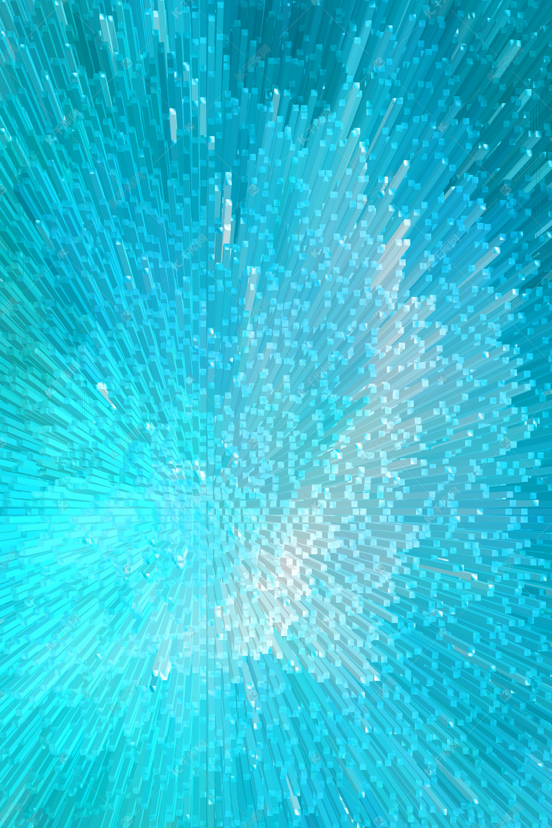 3d柱体扁平个性时尚蓝色渐变背景