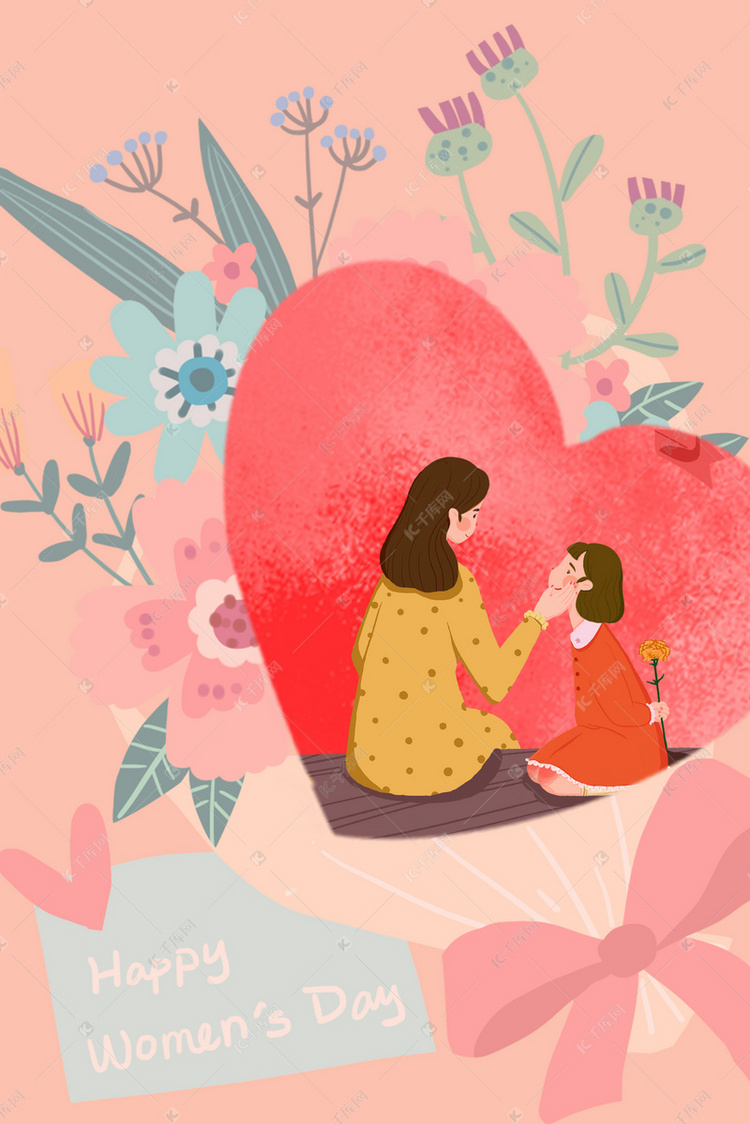 爱在母亲节背景图片