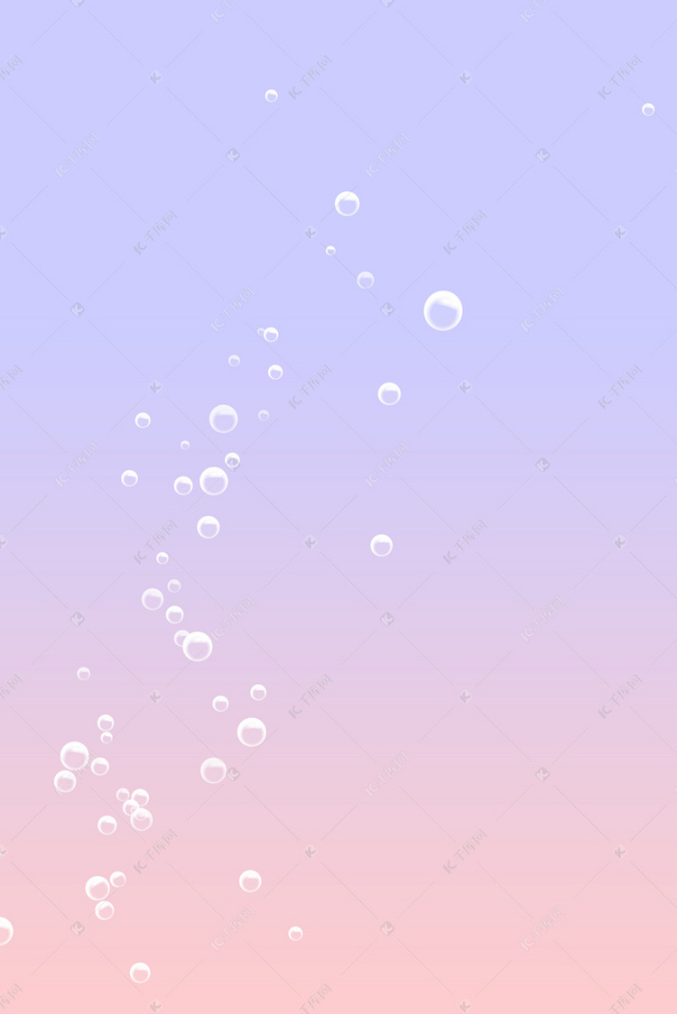 紫色背景的透明水滴h5背景