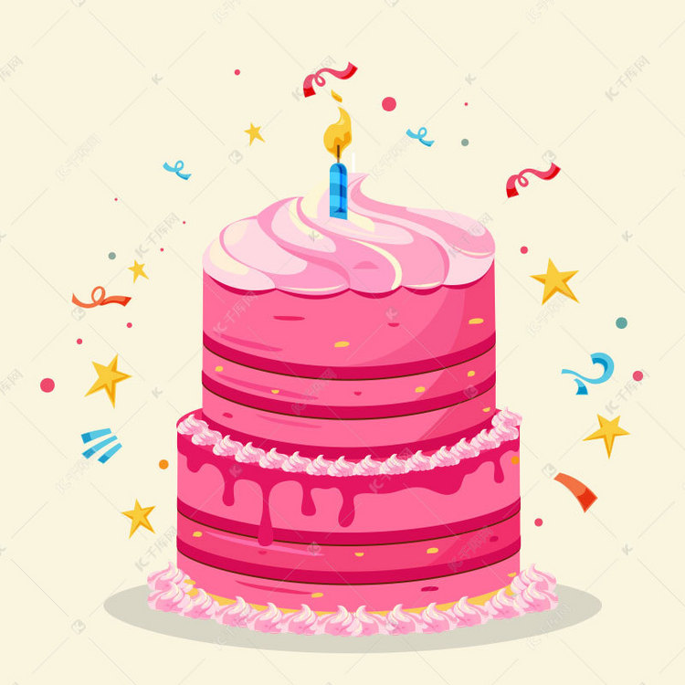 生日快乐贺卡海报背景素材