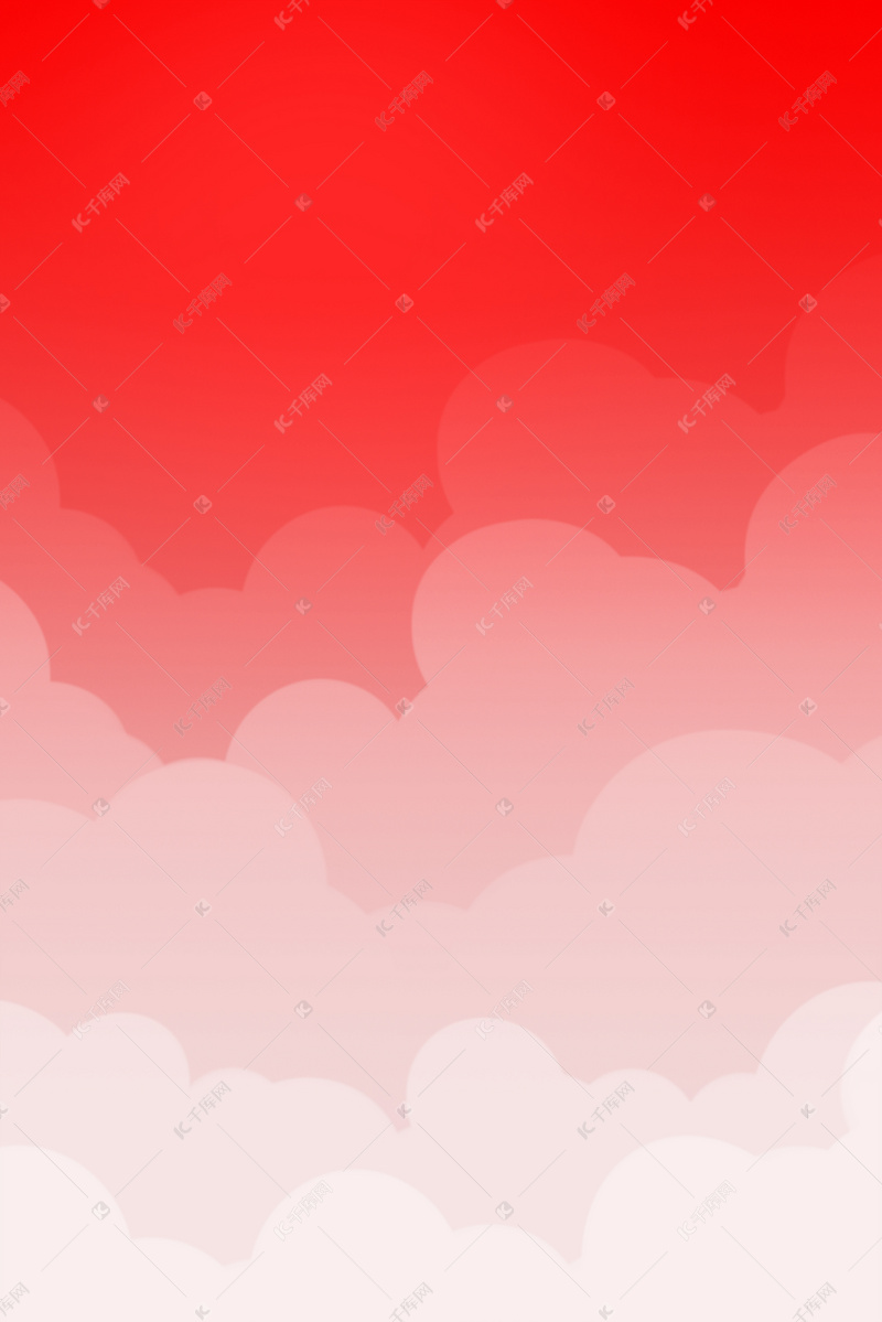 红色渐变云纹h5背景图