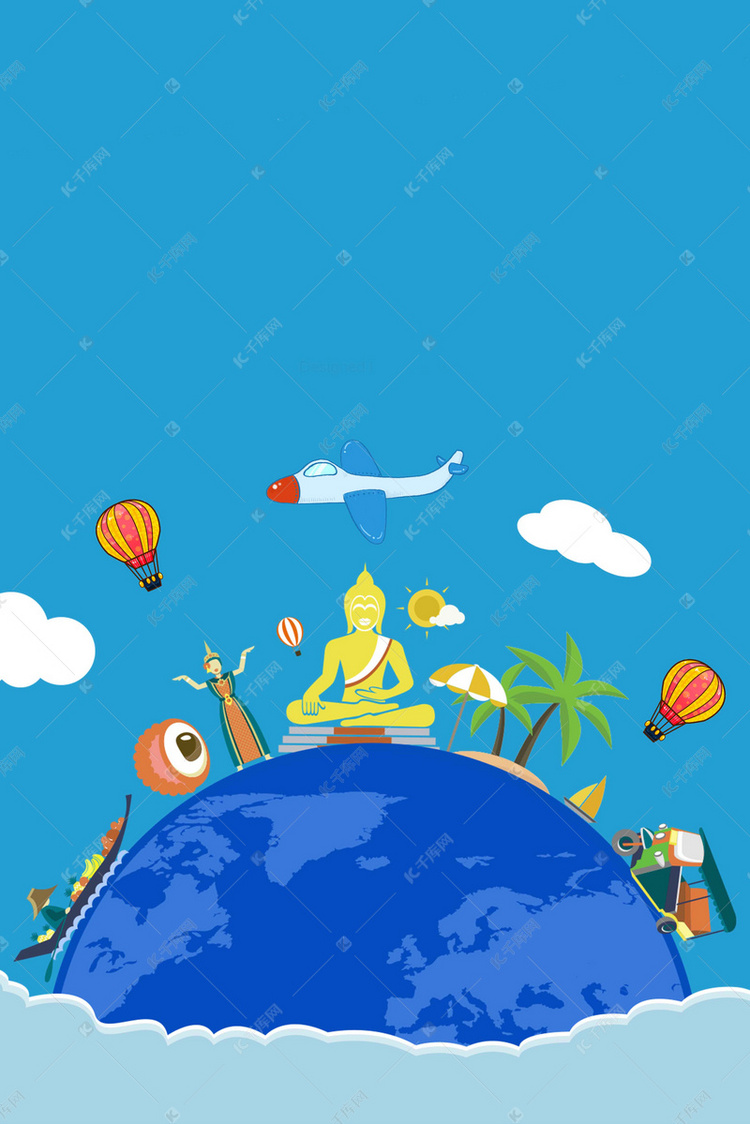 全球购海外代购海报背景图片免费下载-千库网