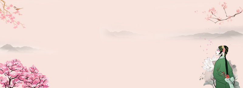 复古风中国戏曲广告设计背景