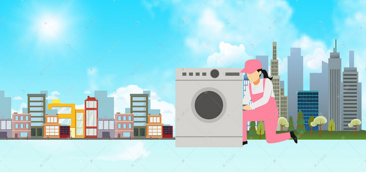 家政家电清洗服务背景图片免费下载-千库网
