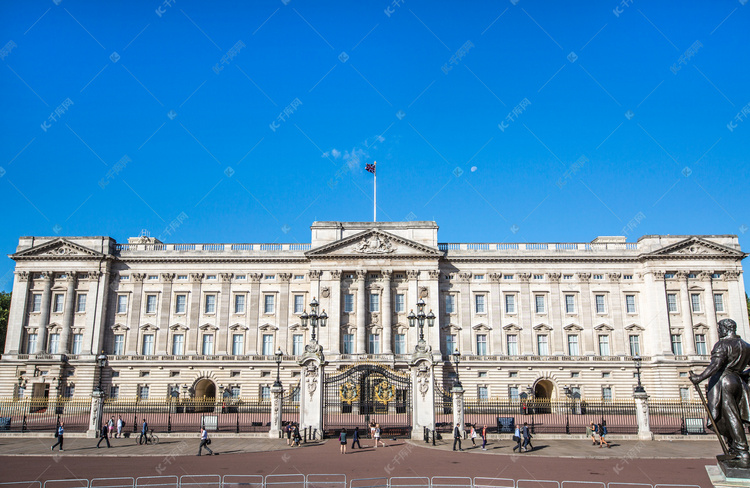 英国伦敦白金汉宫全景
