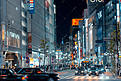 日本城市街道现代夜晚摄影图