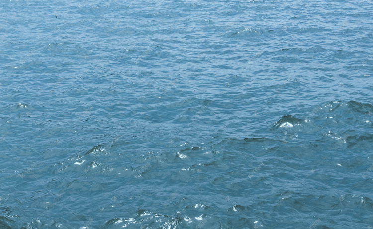蓝色的海水水波纹摄影