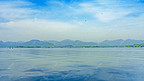 蓝天西湖美景摄影图