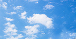 纯净蓝天白云自然风景摄影图