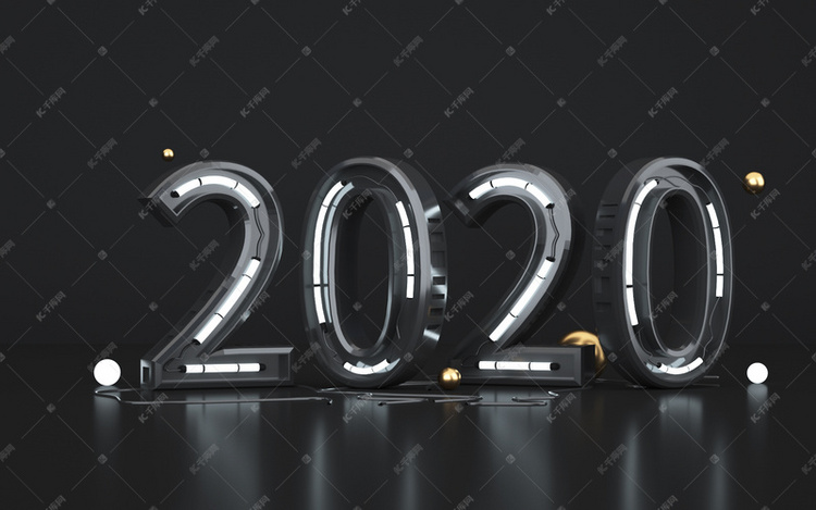 c4d鼠年创意文字2020背景图片免费下载-千库网