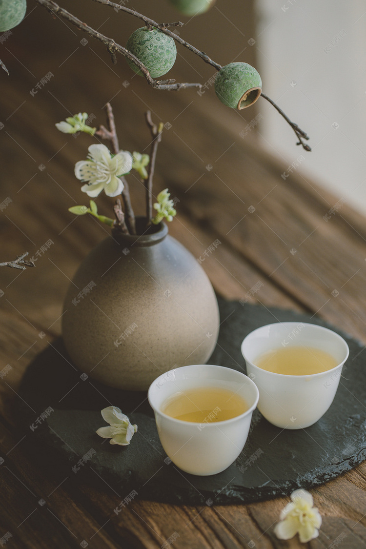 禅意茶水摄影图