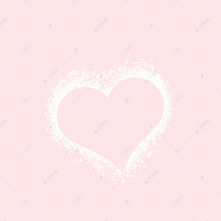 粉色爱心520纯色表白背景