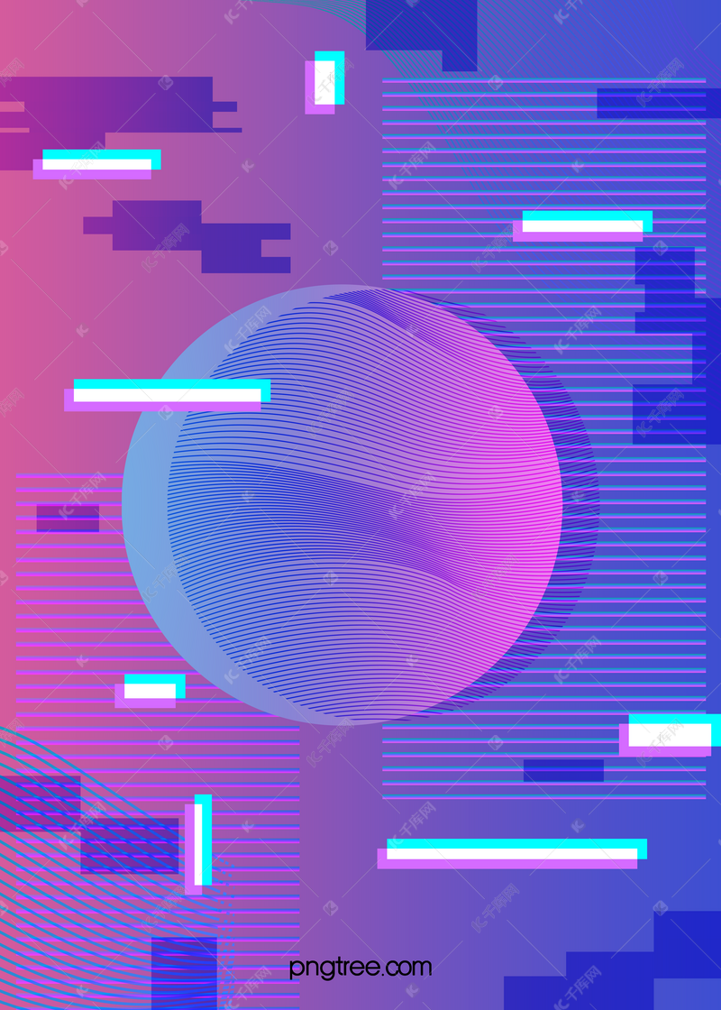 故障风格渐变色抽象背景