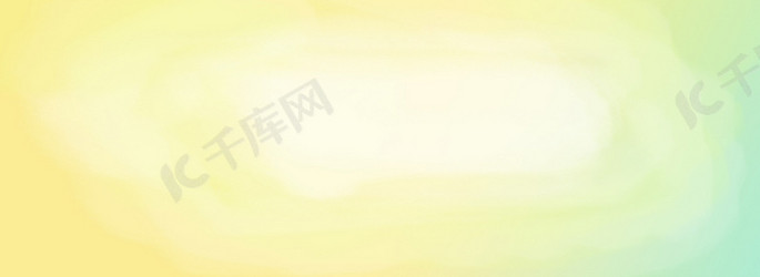 水彩淡黄与淡绿双色晕染渲染渐变效果背景