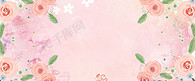 38妇女节女王节唯美花朵粉色背景