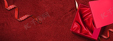 母亲节红色纹理礼品盒背景