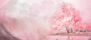 桃花林仙侠桃林Banner背景